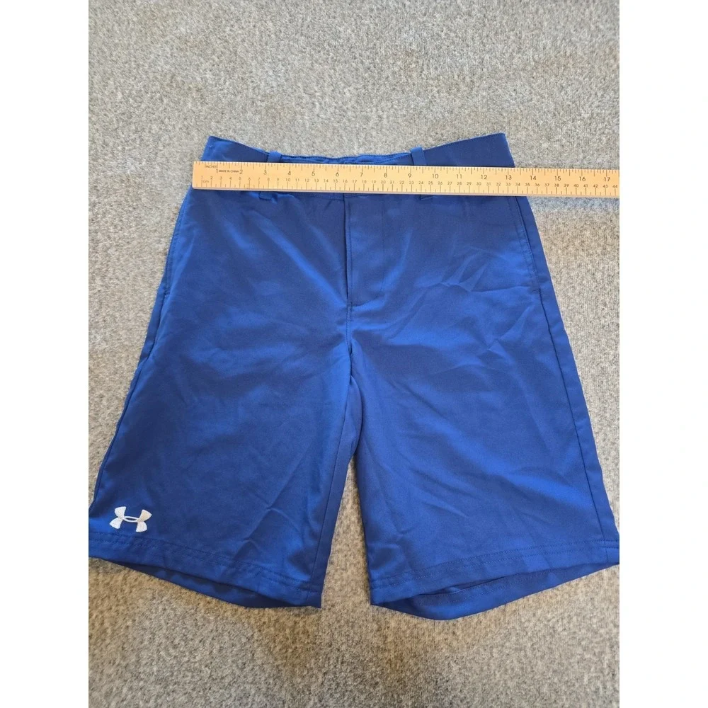 Boys Under Armour Navy Blue Golf Shorts Size Youth Medium